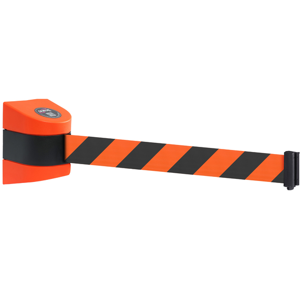 Queue Solutions WallPro 450, Orange, 20' Yellow/Black OUT OF SERVICE Belt WP450O-YBO200
